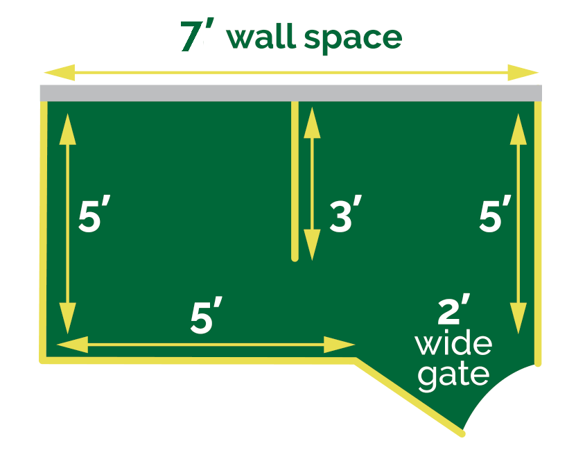 all cape fence: 5x7 shower enclosure kit diagram